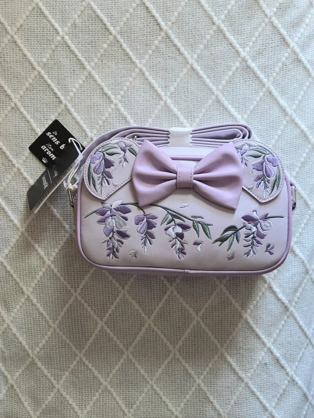 Loungefly Disney Minnie Mouse Wisteria Ears Floral Scented Crossbody Bag